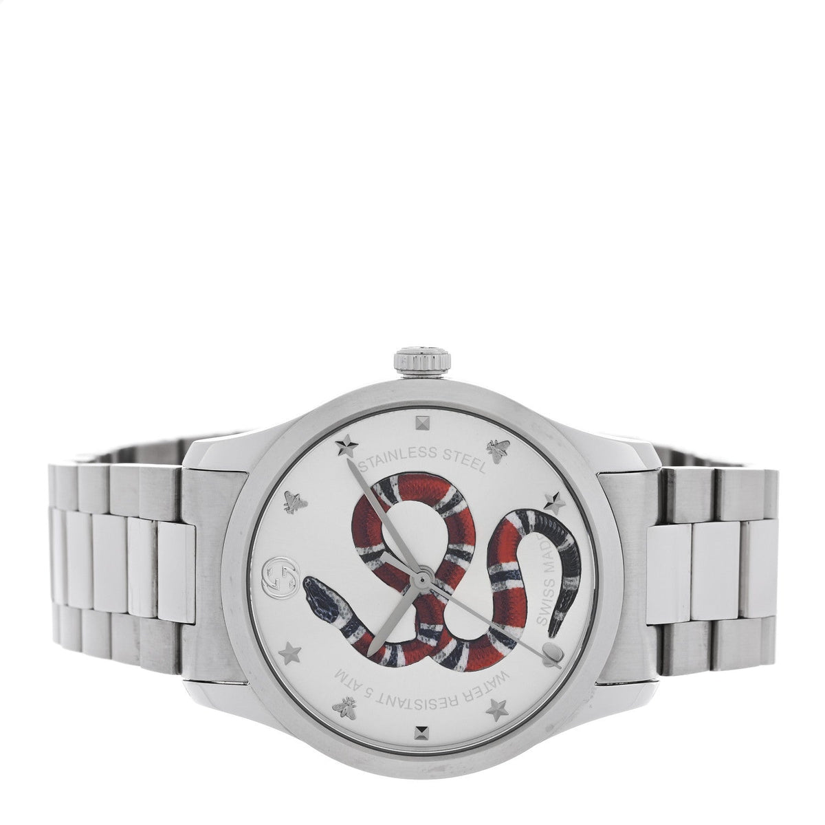 Stainless Steel 38mm G-Timeless Snake Quartz Watch
