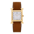 Stainless Steel Epsom 26mm Heure H Hour Quartz Watch Gold
