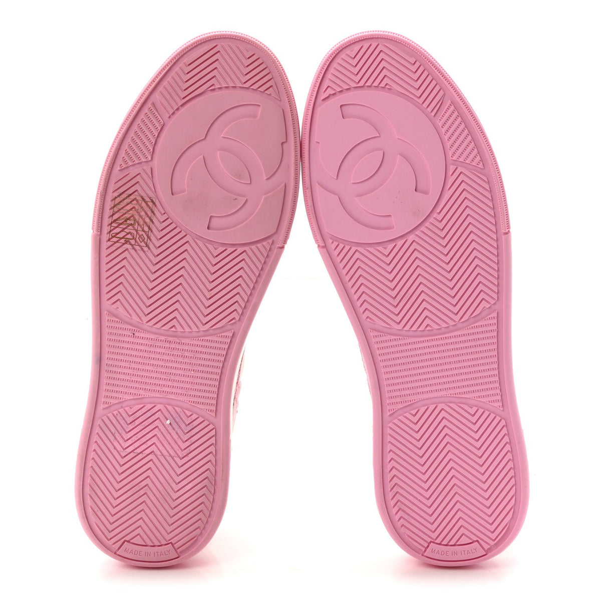 Cotton Sneakers 36 Pink White