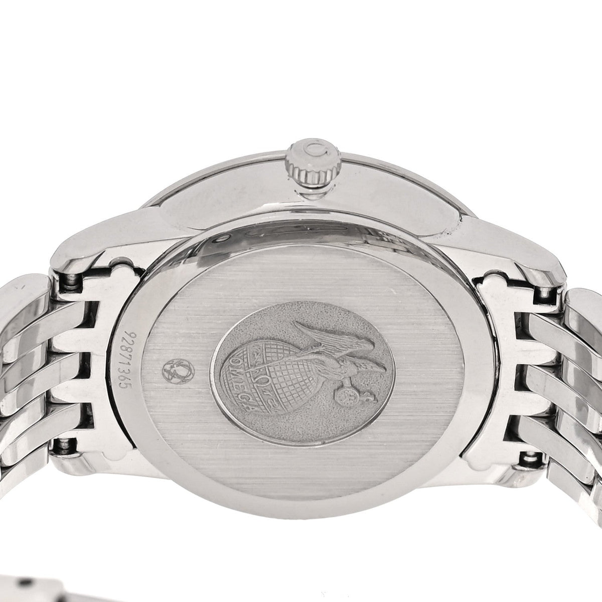 Stainless Steel Diamond 27mm De Ville Prestige Quartz Watch Grey 424.10.27.60.56.002
