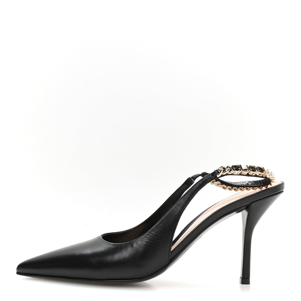 Malaga Kid 85mm Slingback Pumps 38.5 Black