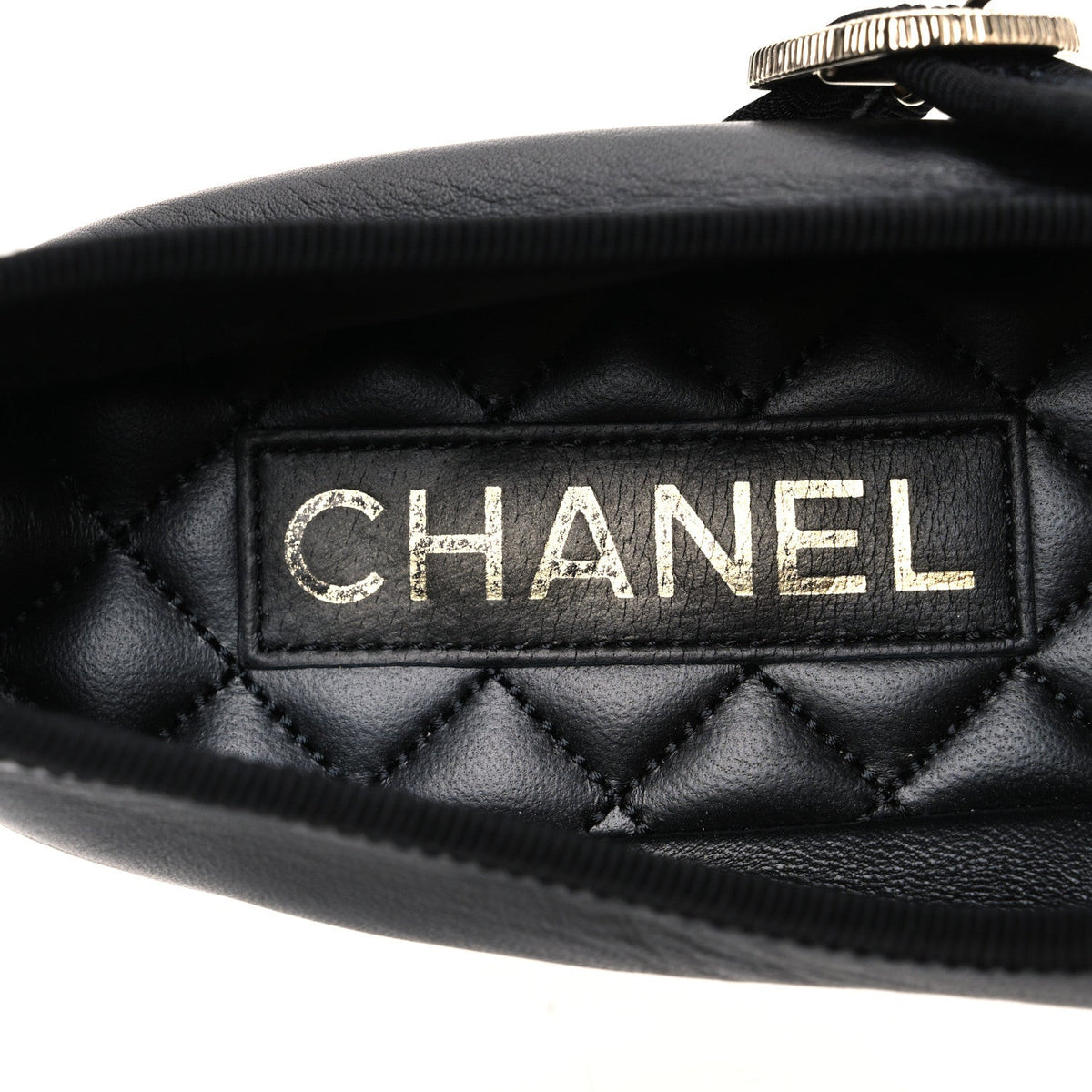 Lambskin Mary Jane Flats 40 Black