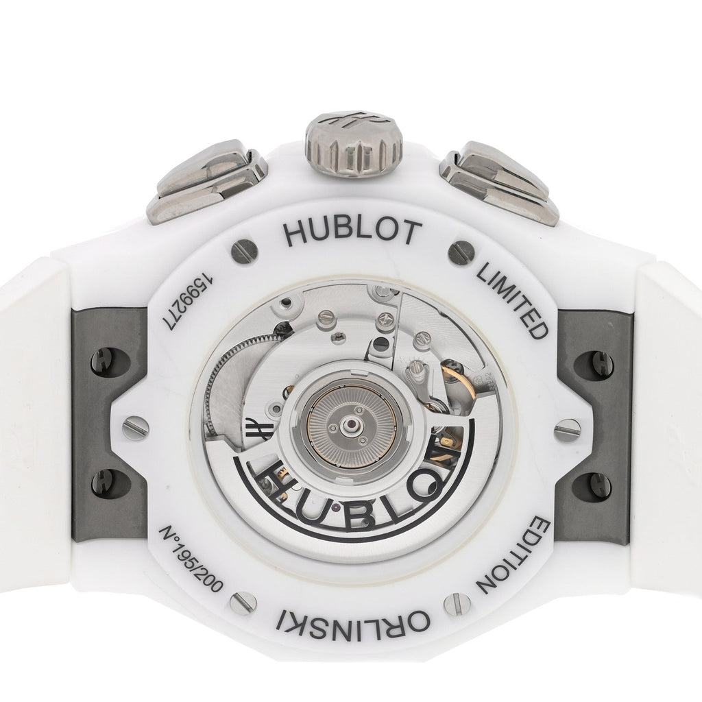 Ceramic Rubber 45mm Classic Fusion Aerofusion Chronograph Automatic Watch Black 525.HI.0170.RW.ORL21