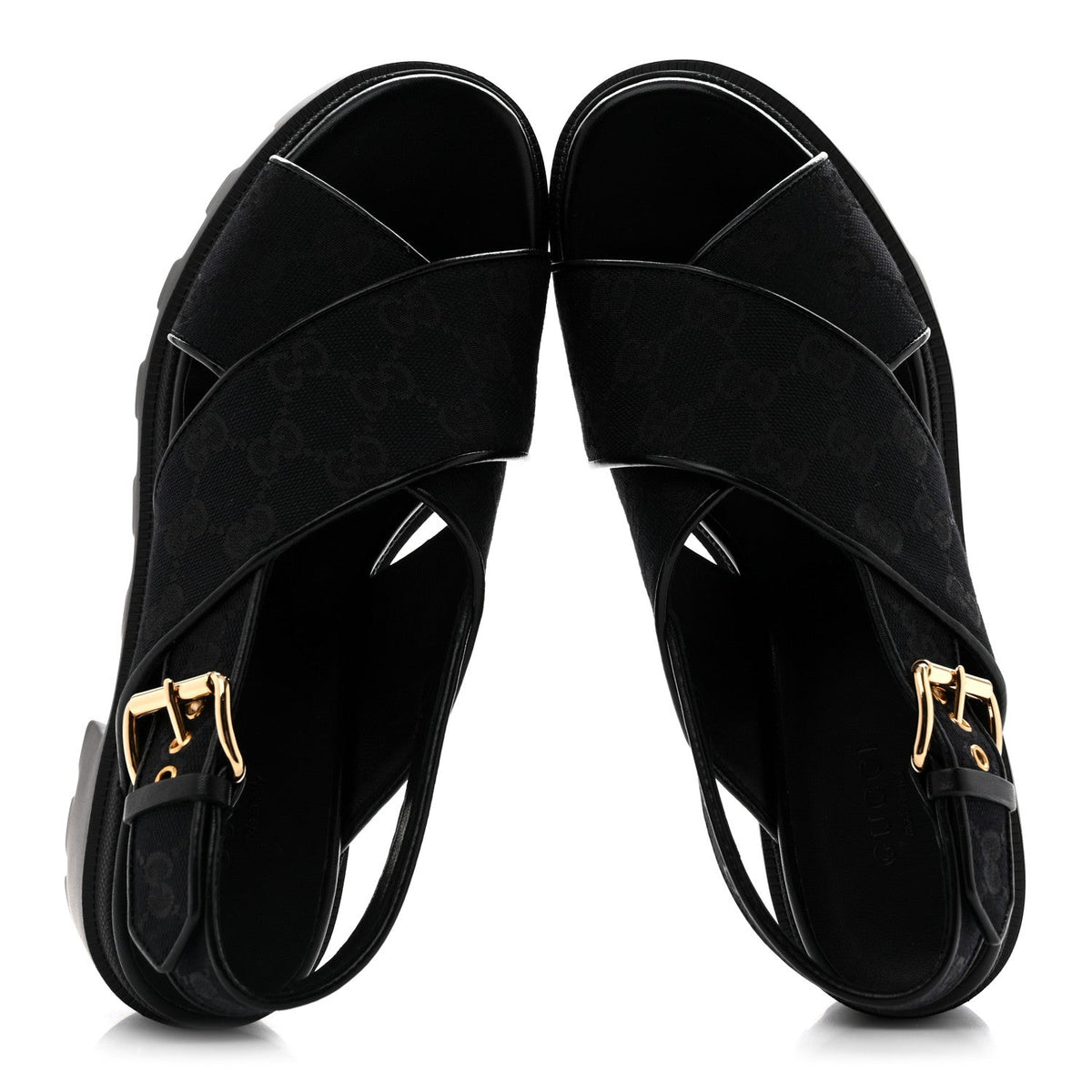 Monogram Granada Kid Trip 40/72mm Lug Sole Sandals 38 Black
