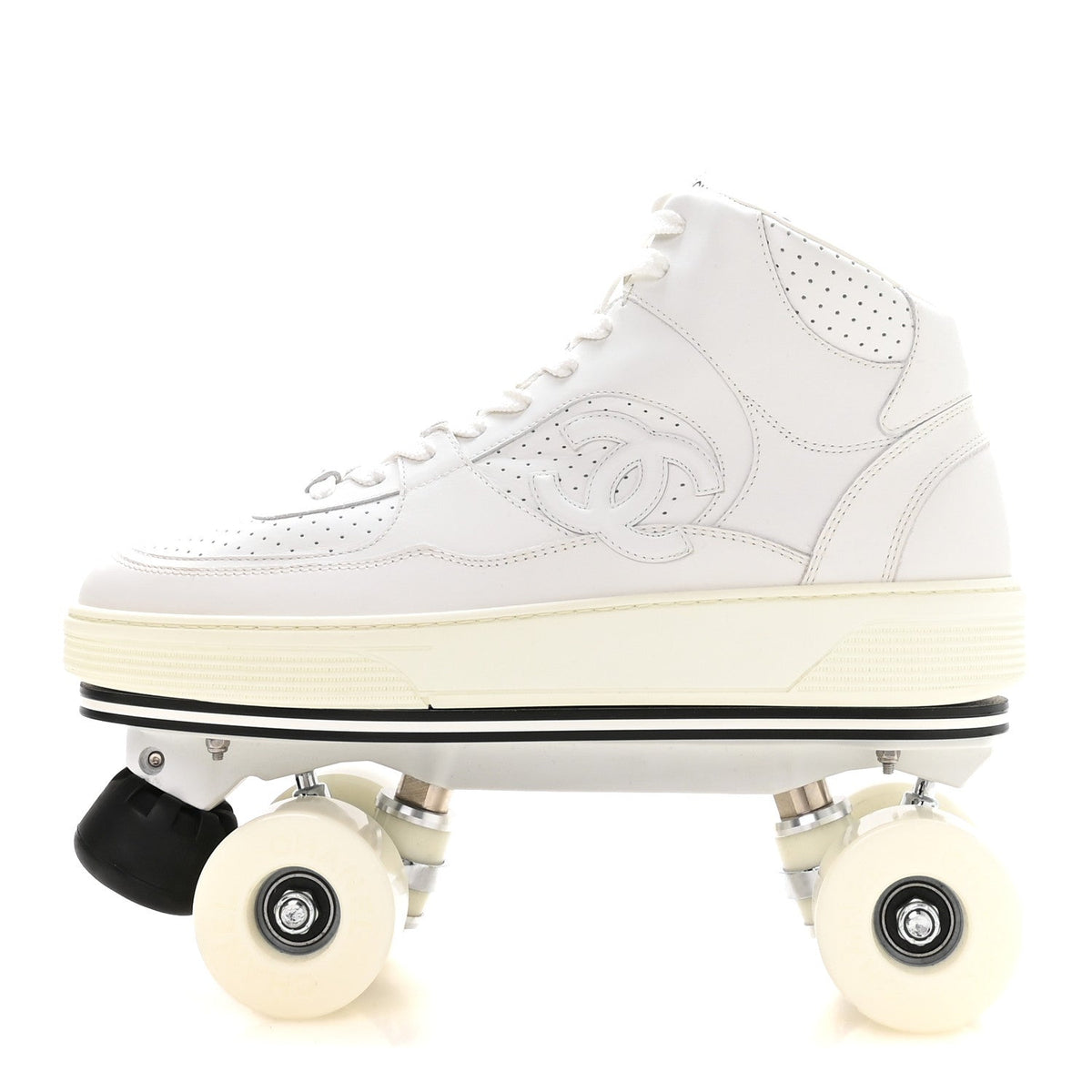 Calfskin Mens Roller Skates 44 White