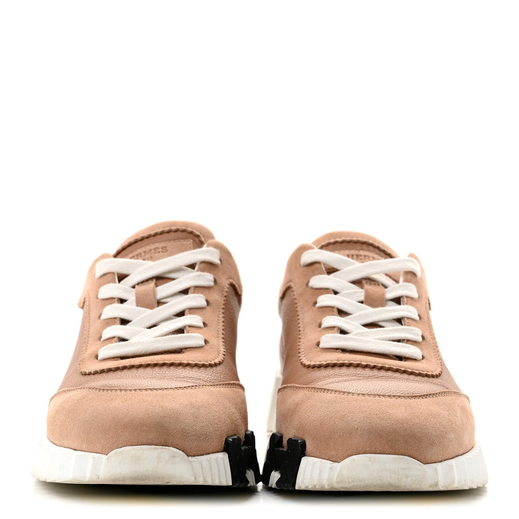 Sport Goatskin Suede Goatskin Womens Bouncing Sneakers 37 Beige Perlino