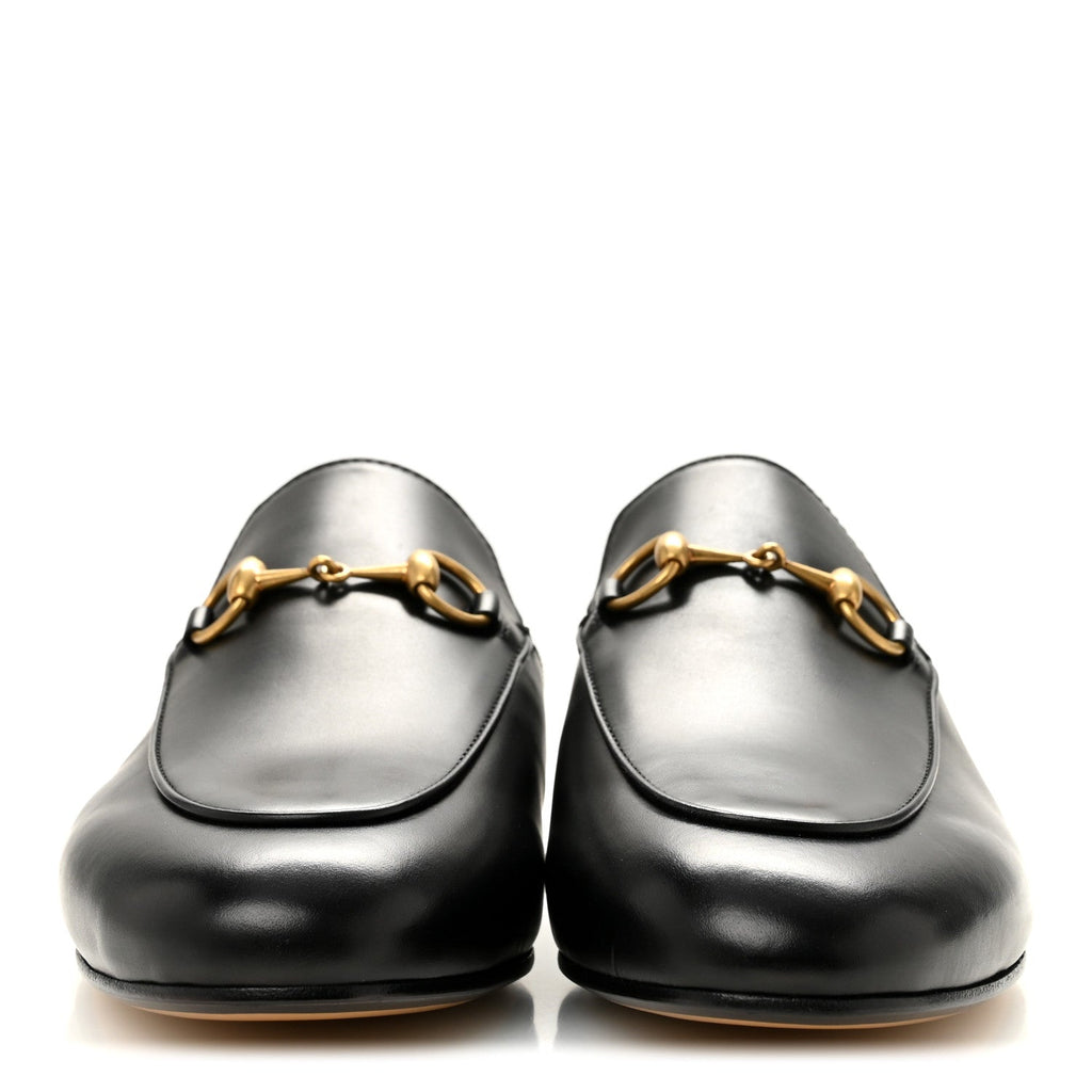 Calfskin Womens Princetown Slippers 37.5 Black