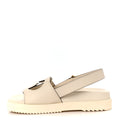 Cosmos Softy Calfskin Interlocking G Slingback Sandals 35.5 Mystic White