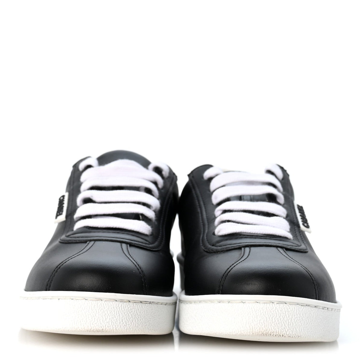 Calfskin CC Womens Sneakers 38.5 Black