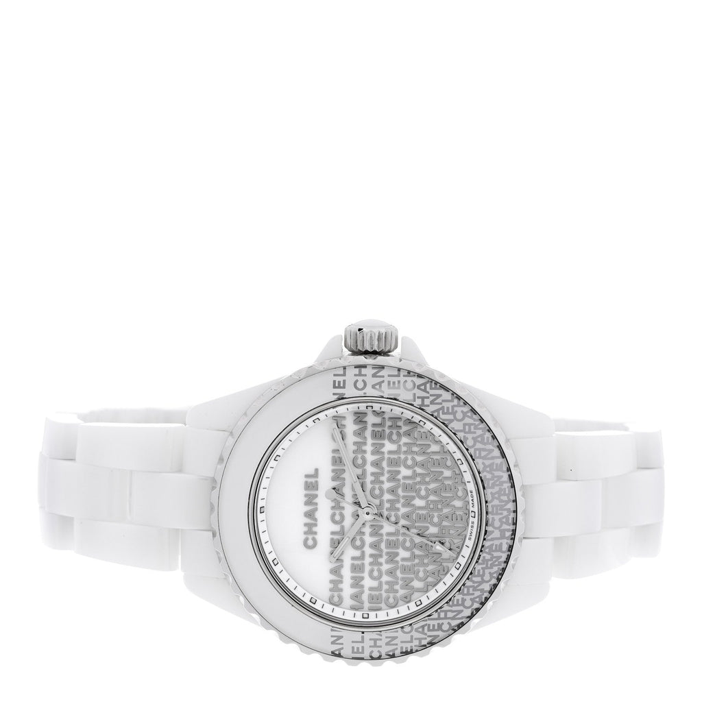 Stainless Steel Ceramic 33mm J12 Wanted de Chanel Limited Edition Quartz Watch White