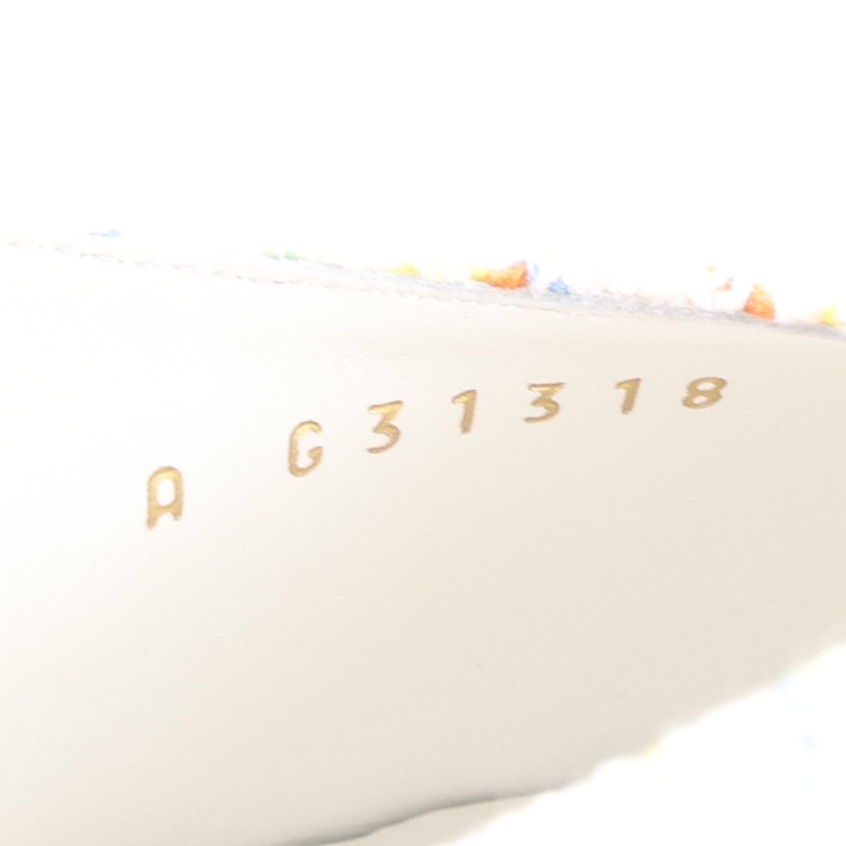 Tweed Grosgrain Cap Toe CC Slingback Pumps 40 White Multicolor