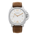 Stainless Steel Calfskin 42mm Luminor Due Automatic Watch White PAM01388