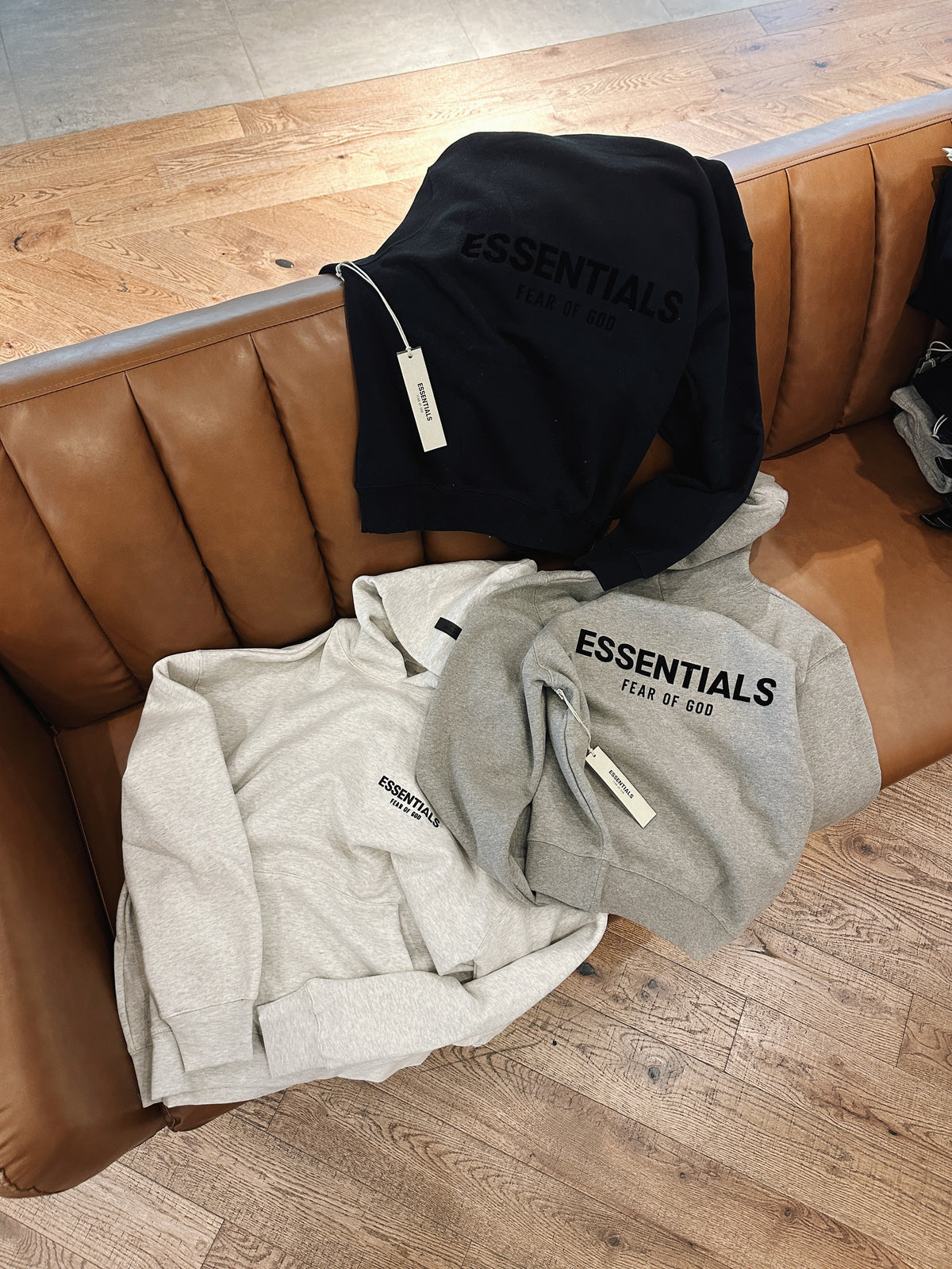 Essentials Fear Of God Hoodie Light Oatmeal