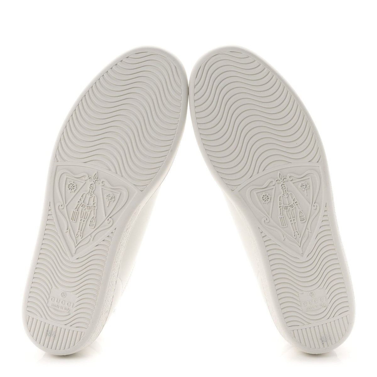 Calfskin Miro Soft Interlocking G Perforated Womens Ace Sneakers 38.5 White Grey Sky