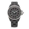 Stainless Steel Ceramic Ruby 33mm J12 Quartz Watch Black