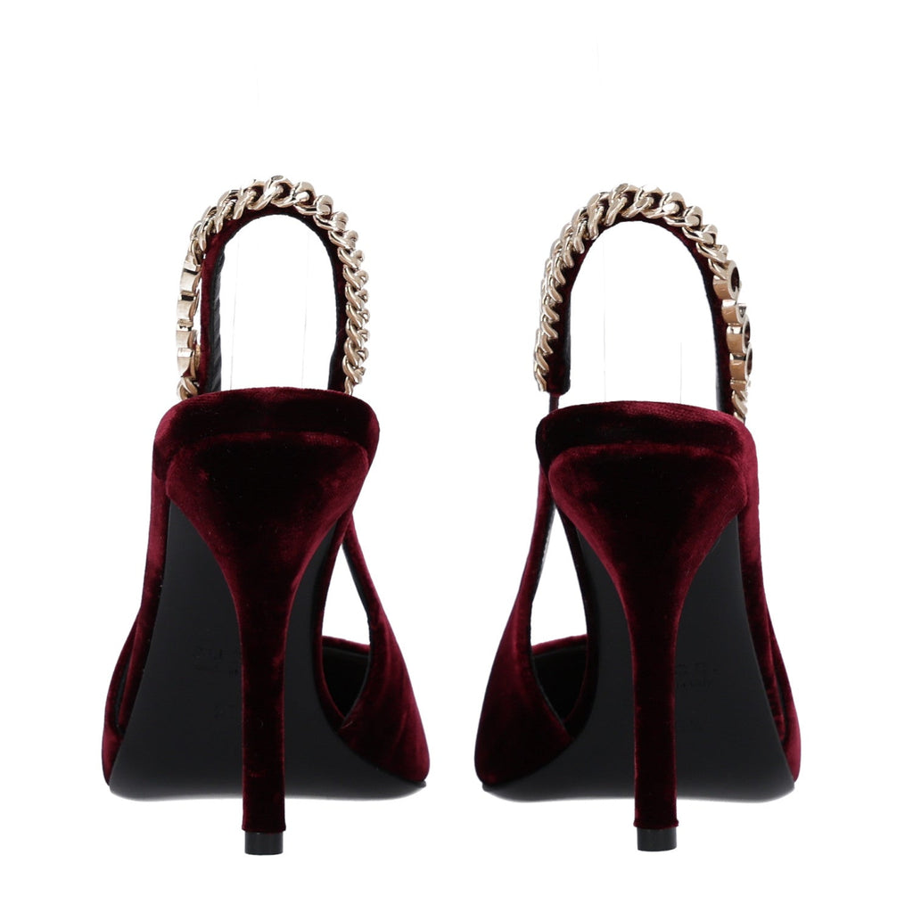 Velvet Crystal Nappa Charlotte Slingback Pumps 36.5 New Vineyard