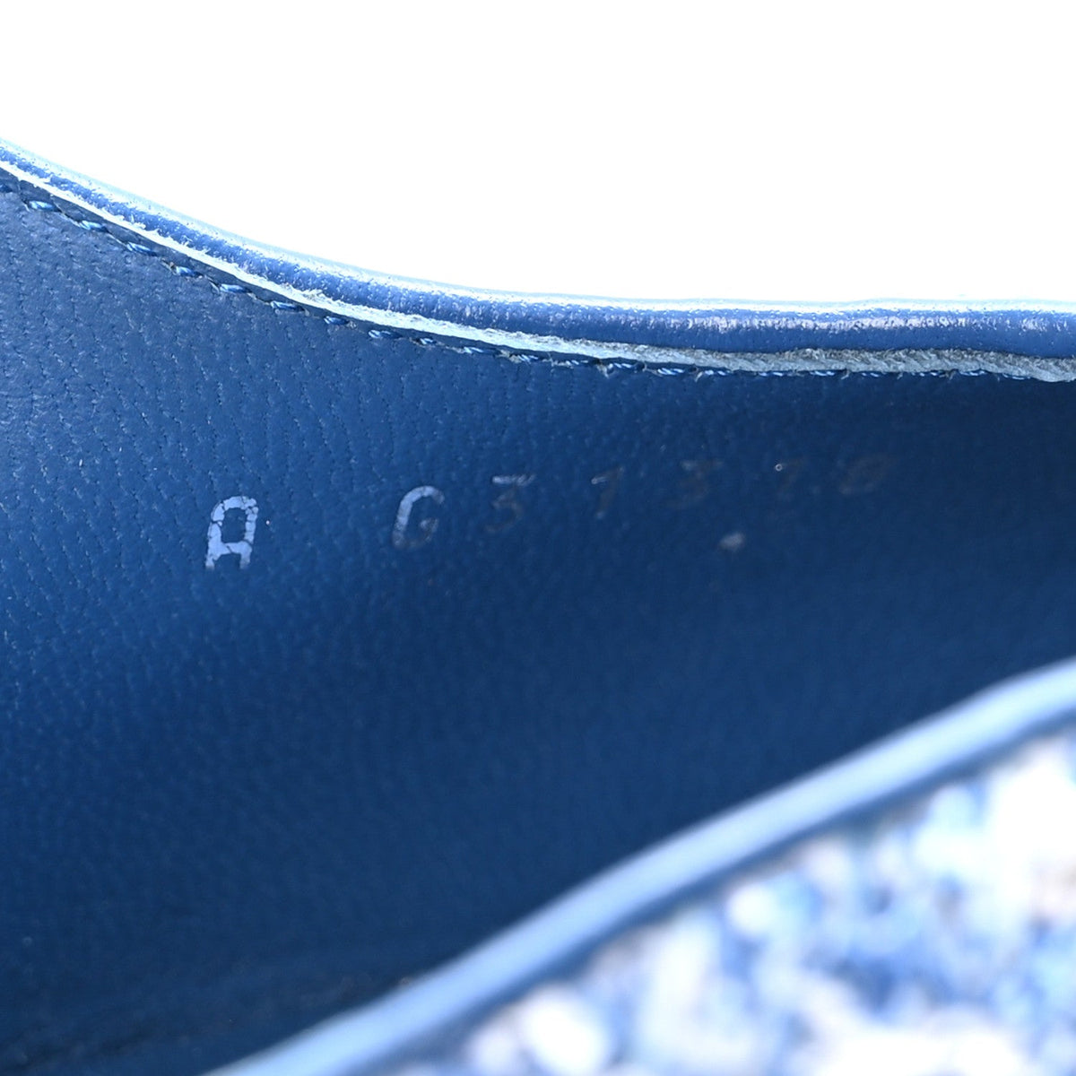 Tweed Grosgrain Cap Toe CC Slingback Pumps 36 Blue White Black