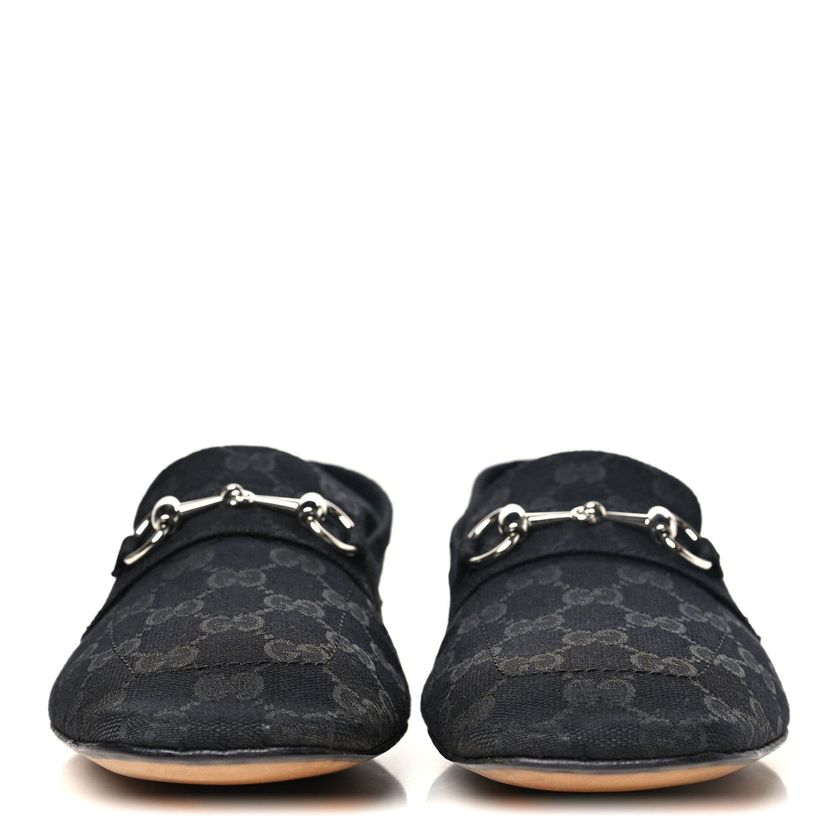 Monogram GG Canvas Womens Ragazzo Loafers 37.5 Black