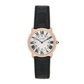 18K Pink Gold Alligator 36mm Ronde Louis Manual Winding Watch Black