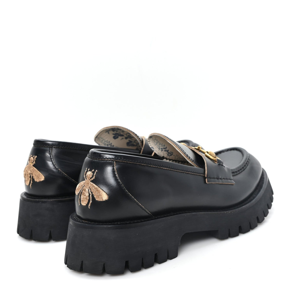 Cordovan Lux Womens Harald Horsebit 25mm Platform Loafers 40 Black