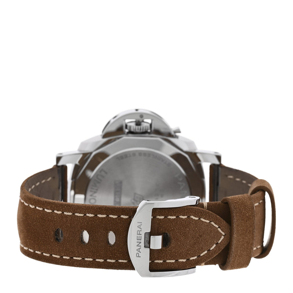 Stainless Steel Calfskin 42mm Luminor Due Automatic Watch White PAM01388