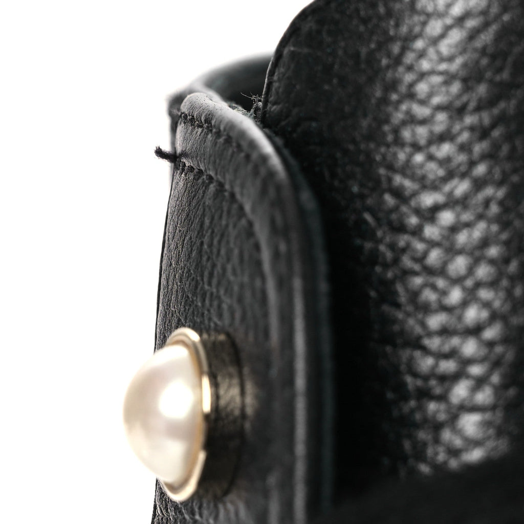 Pearly Calfskin Patent Calfskin Lace Up Combat Boots 38 Black