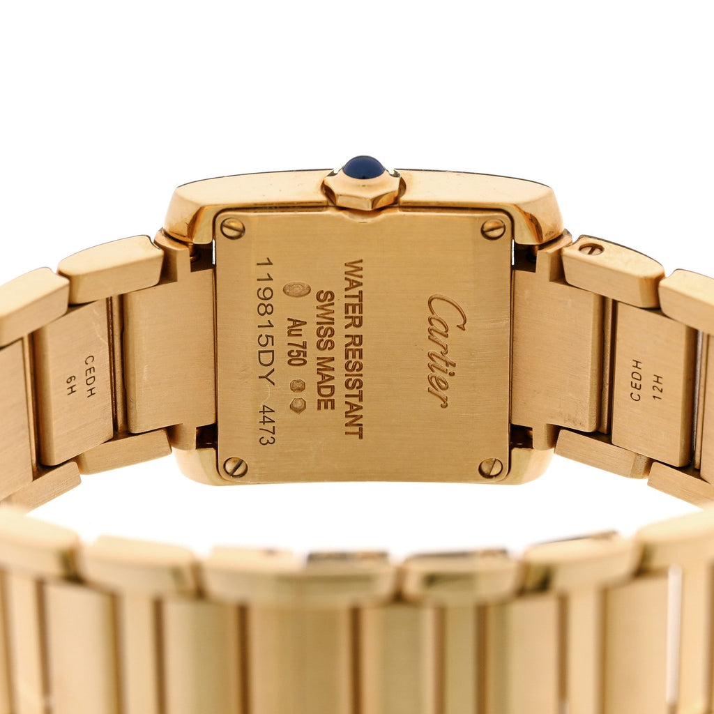 18K Yellow Gold 21mm Tank Francaise Quartz Watch