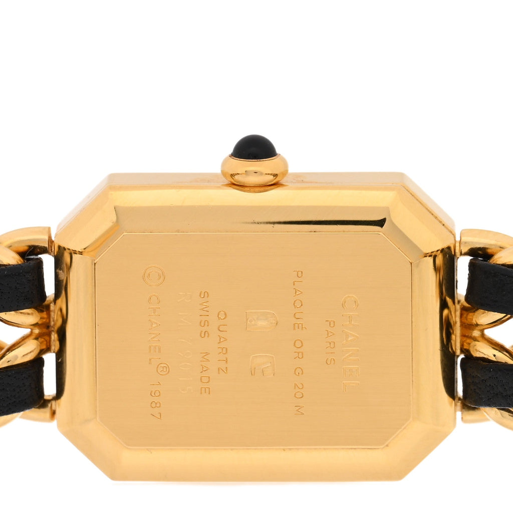Stainless Steel Lambskin 20mm Chain Premiere Quartz Watch Gold M