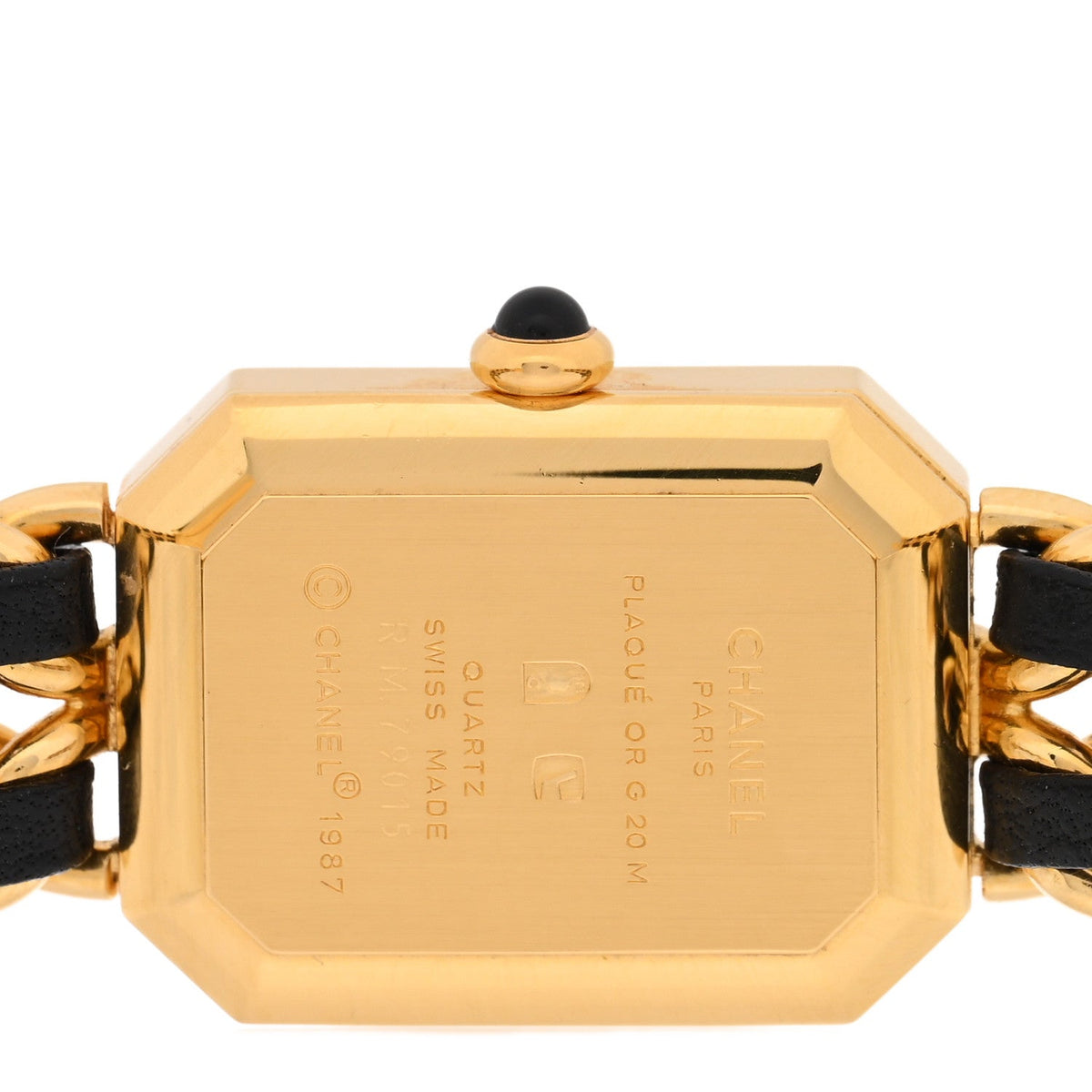 Stainless Steel Lambskin 20mm Chain Premiere Quartz Watch Gold M
