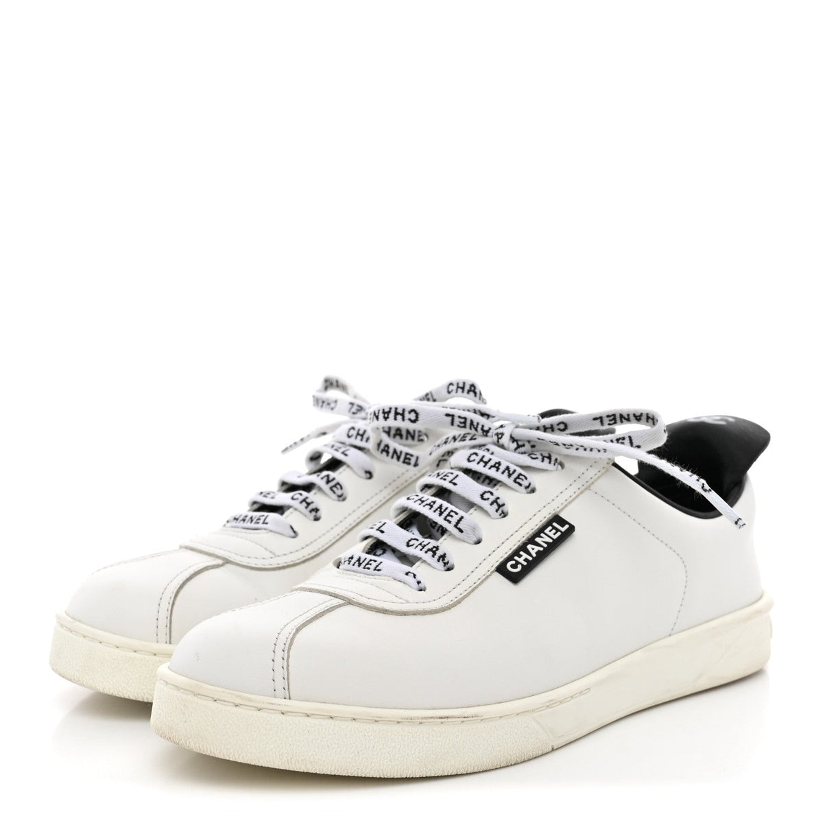 Calfskin CC Womens Sneakers 38.5 White 39.5 White