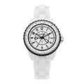 Stainless Steel Ceramic 33mm J12 Limited Edition Couture Quartz Watch White