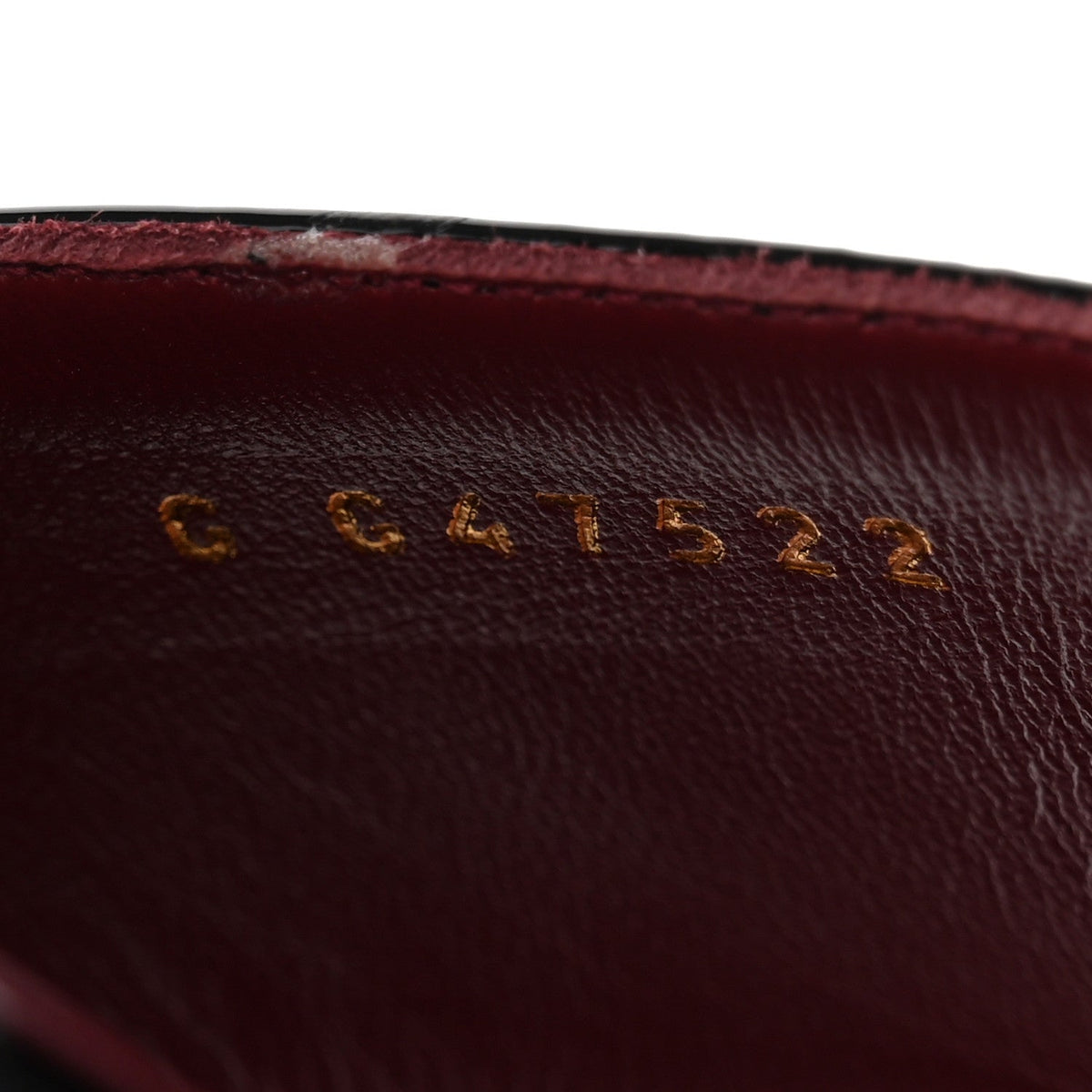 Lambskin Patent Calfskin CC Thong Sandals 37 Burgundy Black