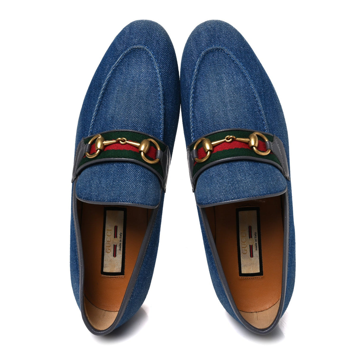 New Denim Delave Web Mens Horsebit Loafers 8 Blue