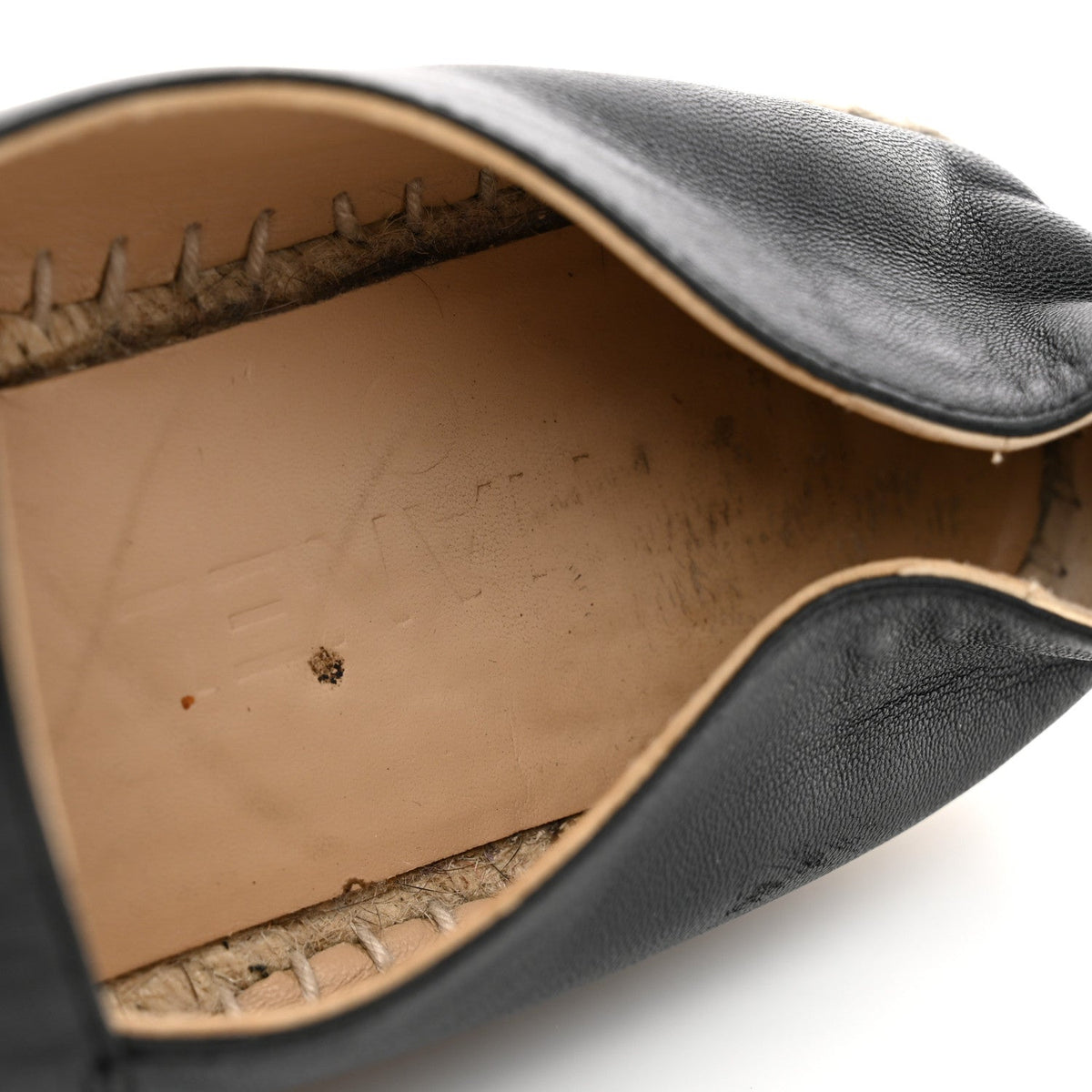 Lambskin CC Espadrilles 37 Black