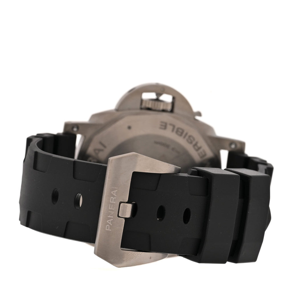 Titanium Rubber 47mm Luminor Submersible Automatic Watch Black PAM1305