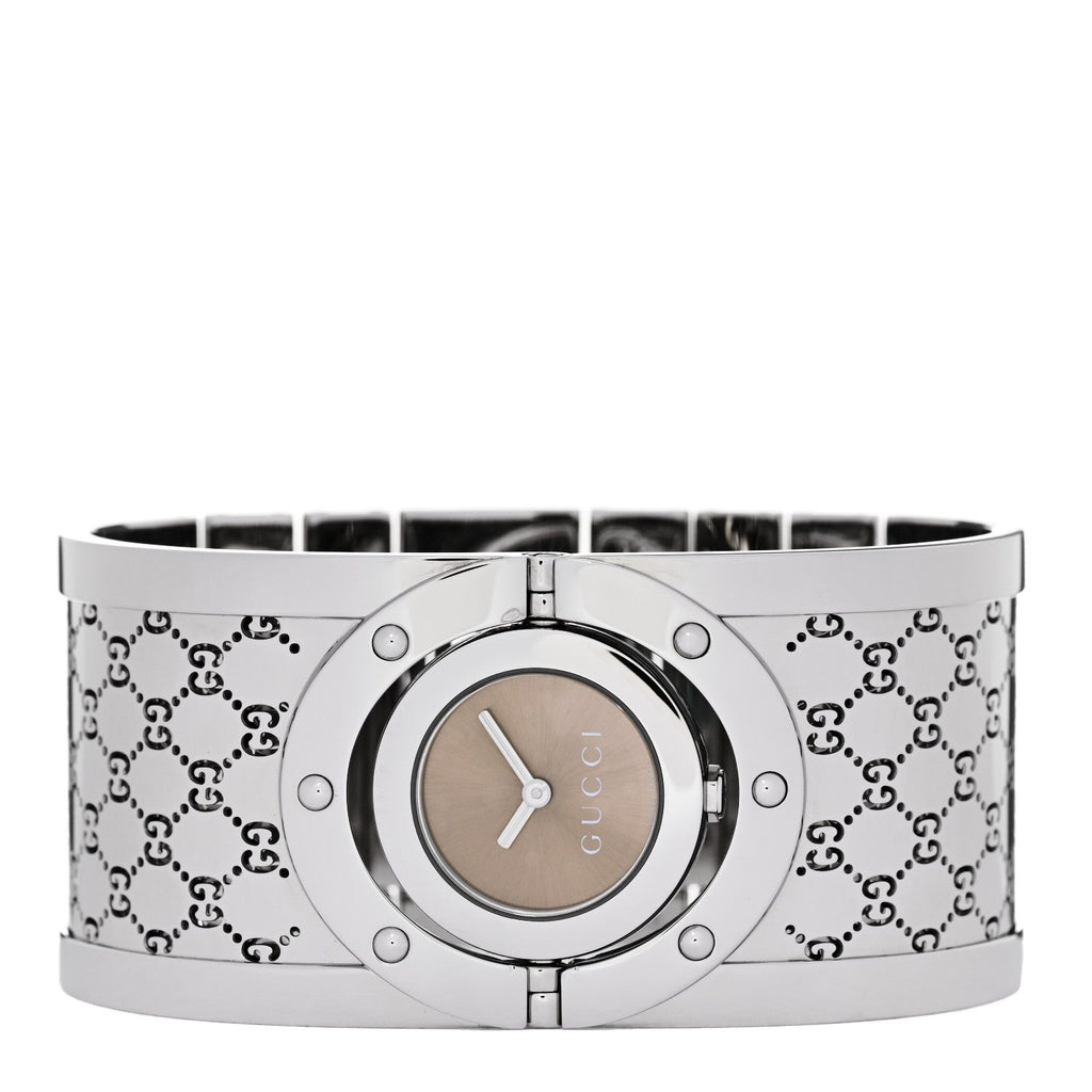 Stainless Steel 33mm Twirl Quartz Watch Brown
