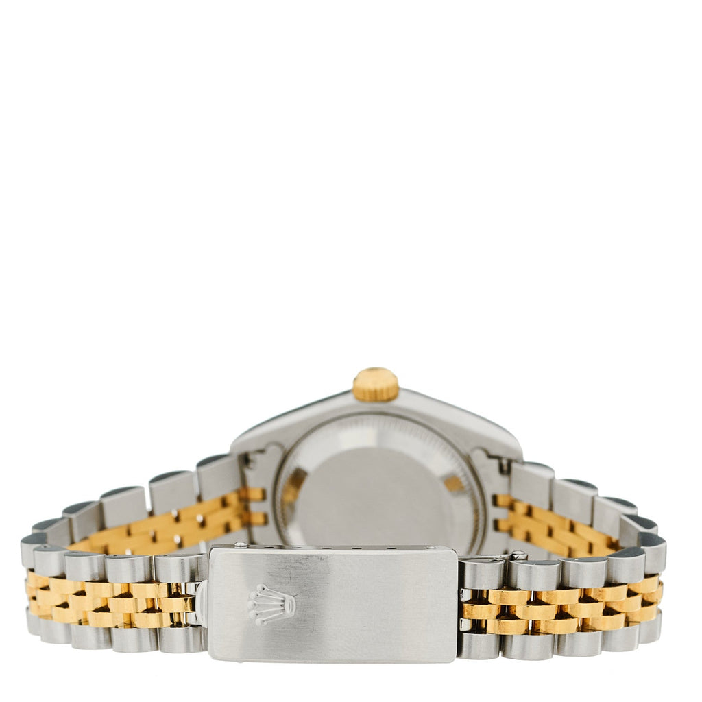 Stainless Steel 18K Yellow Gold 26mm Oyster Perpetual Datejust Watch Champagne Tapestry 69173