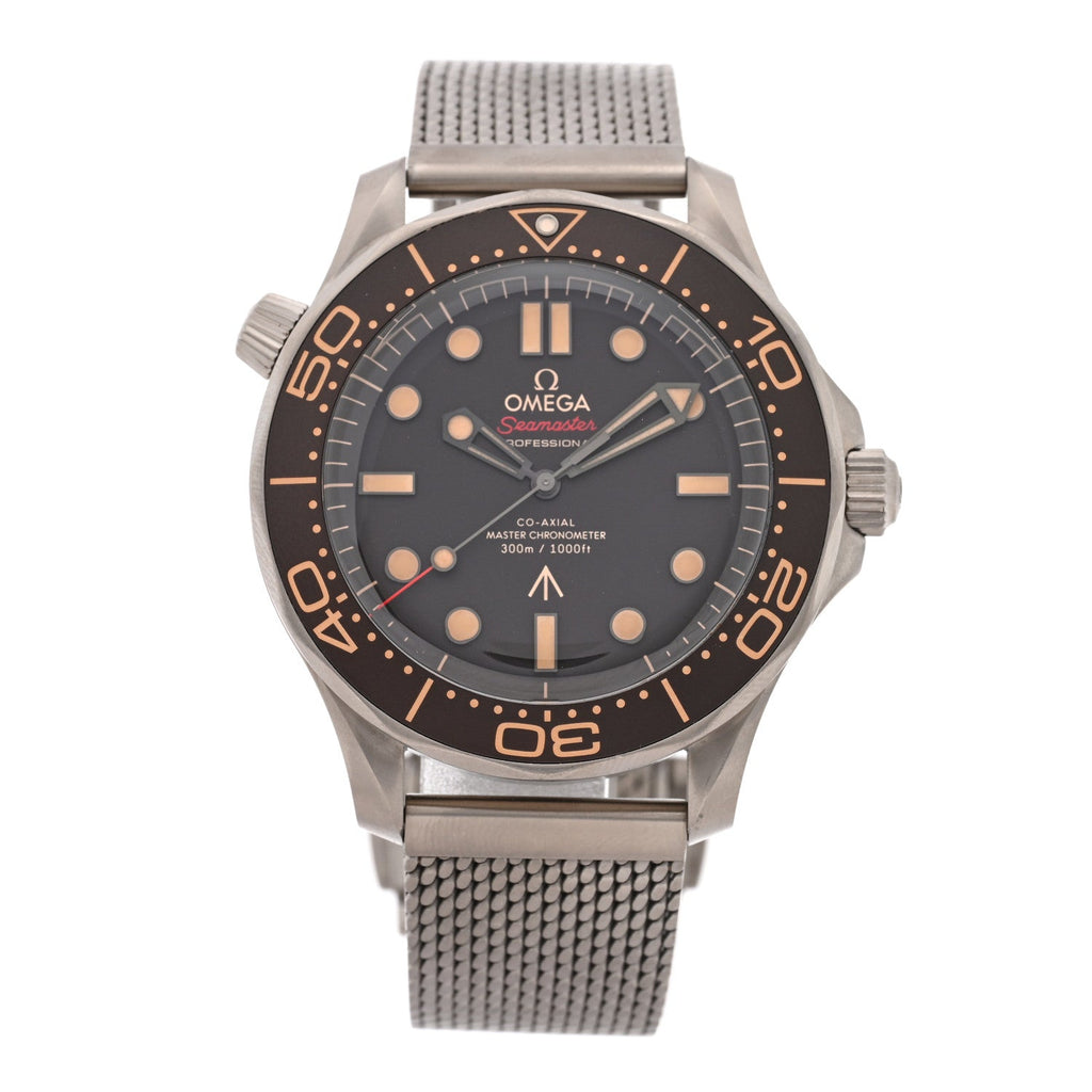 Titanium 42mm Seamaster Diver 300M 007 Automatic Watch Black 210.90.42.20.01.001