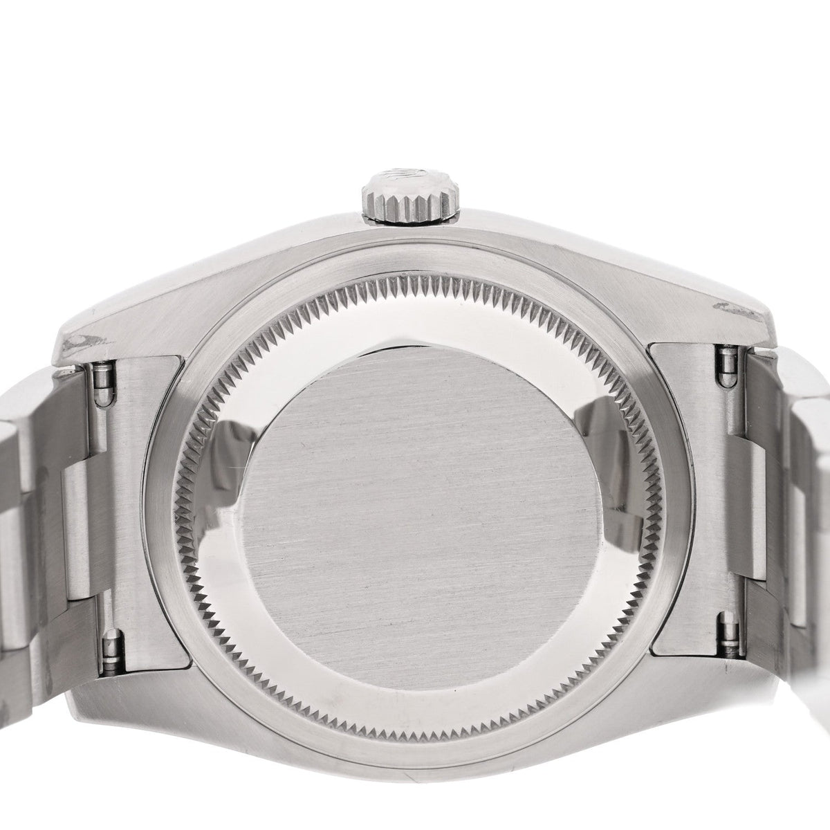 Stainless Steel 18K White Gold 36mm Oyster Perpetual Datejust Watch Black 116234