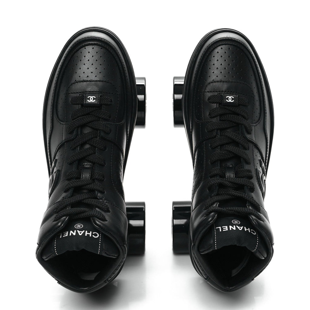 Calfskin Womens Roller Skates 39 White 38 Black