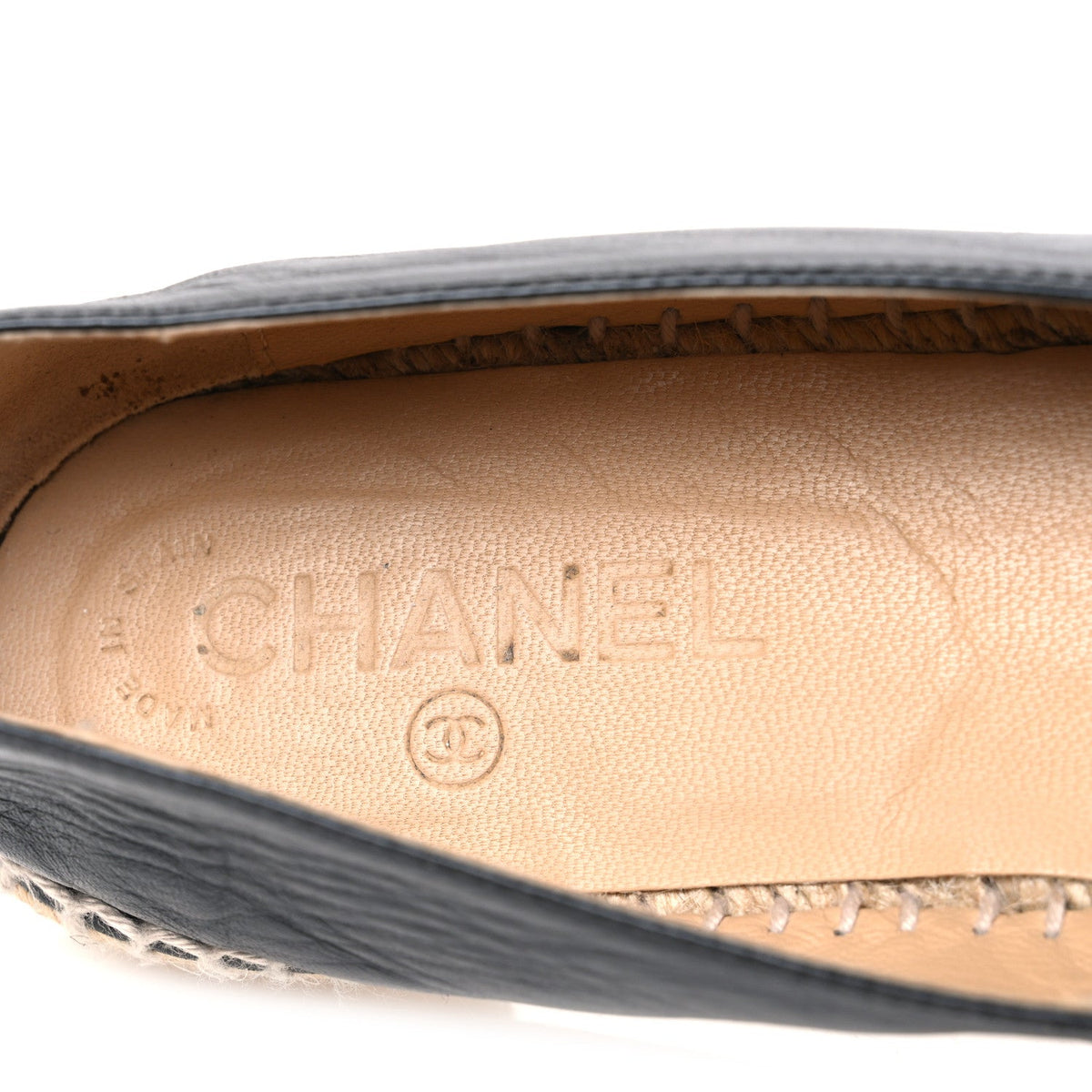 Lambskin CC Espadrilles 39 Black