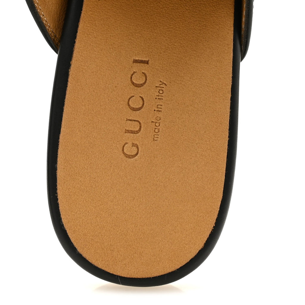 Calfskin Womens Princetown Slippers 37.5 Black