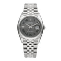 Stainless Steel 36mm Oyster Perpetual Wimbledon Datejust Watch Slate 126200