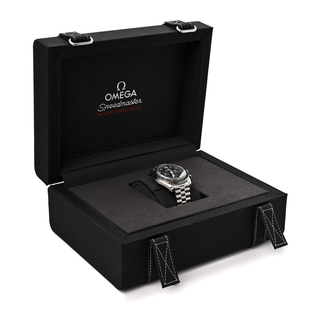 Stainless Steel 42mm Speedmaster Moonwatch Professional Chronograph Manual Winding Watch Black 310.30.42.50.01.002