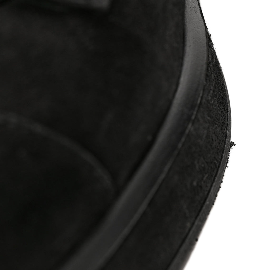 Suede Quilted Lace Up Combat Boots 38.5 Black
