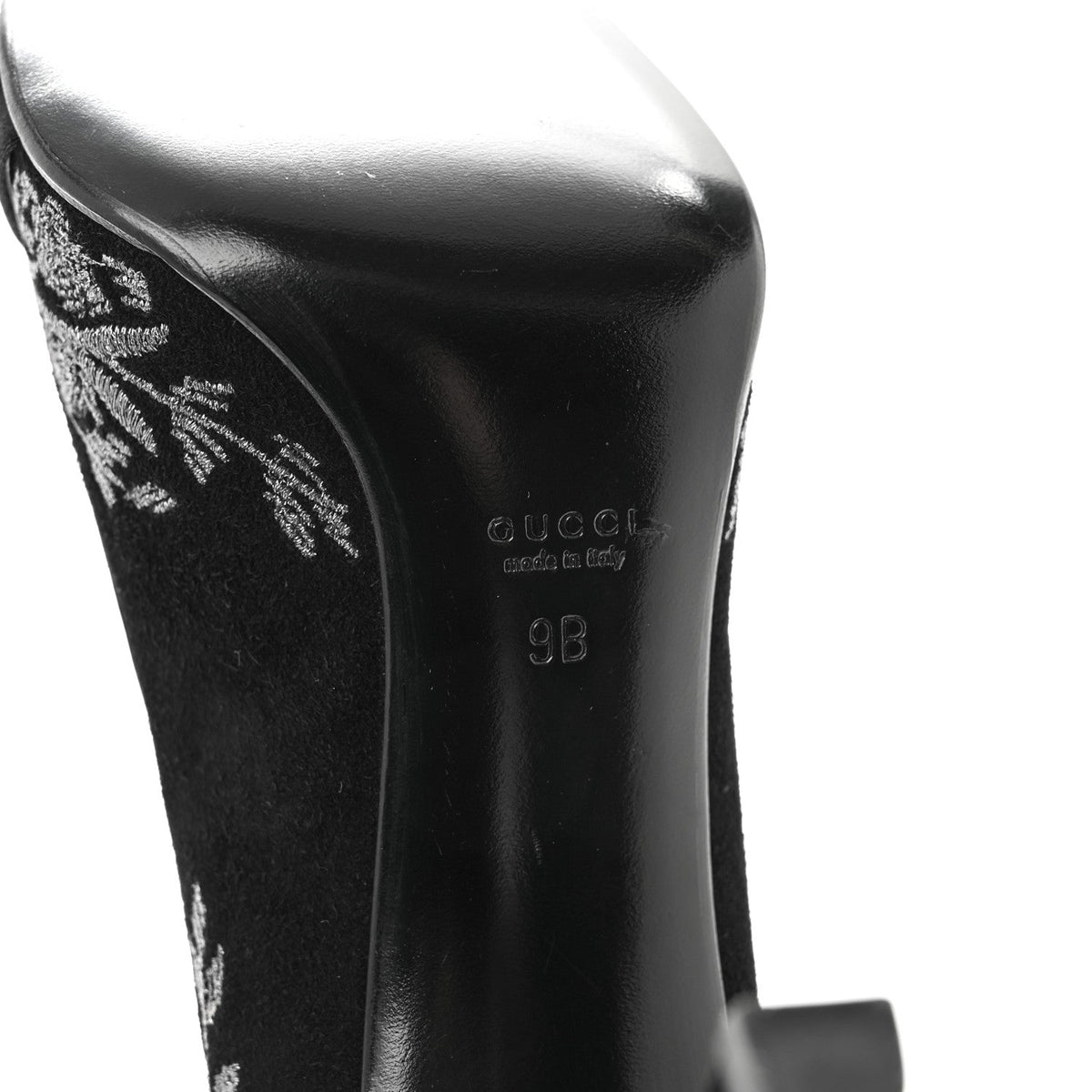 Suede Brocade Pumps 9 Black