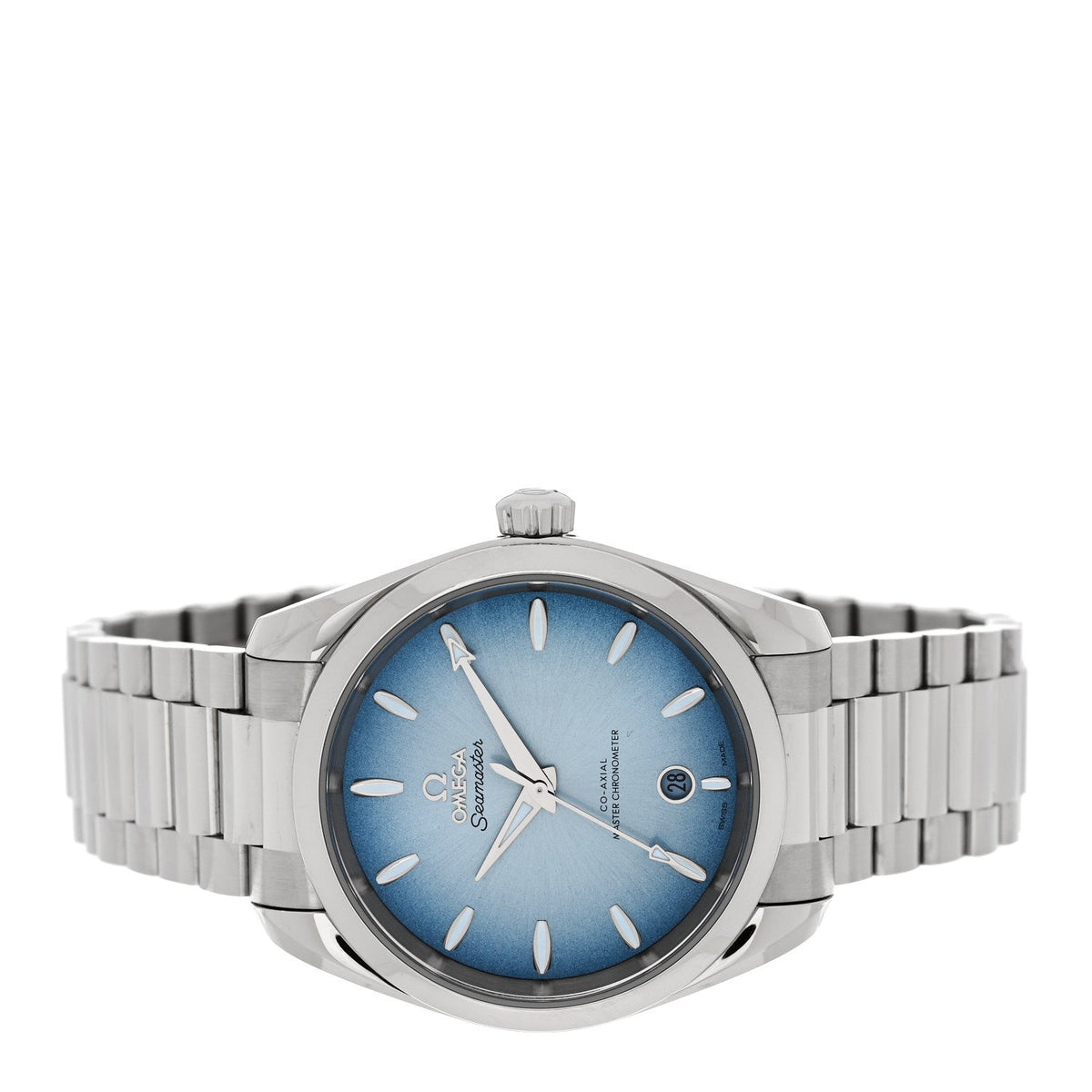 Stainless Steel 38mm Seamaster Aqua Terra 150M Co-Axial Automatic Watch Summer Blue 220.10.38.20.03.004