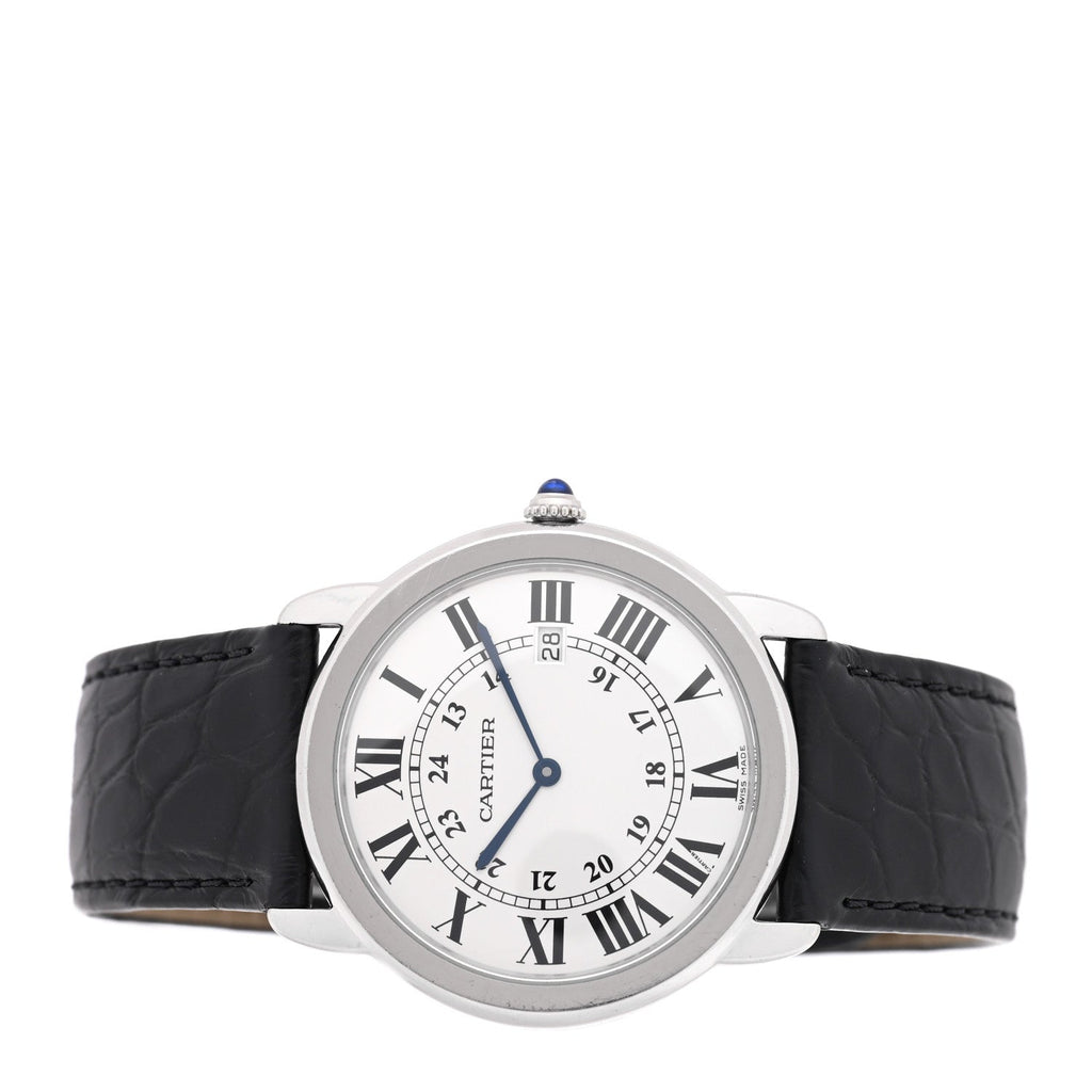 Stainless Steel Alligator 36mm Ronde Solo Quartz Watch