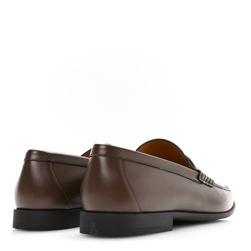 Calfskin Mens Duke Loafer 42 Marron Ebene Marine