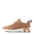 Sport Goatskin Suede Goatskin Womens Bouncing Sneakers 37 Beige Perlino